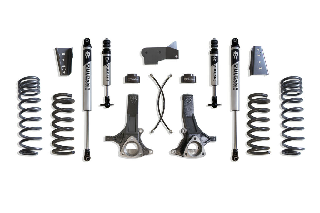 MaxTrac 7″ Lift Kit with Vulcan Series IFP Shocks for 2009-2024 RAM 1500 4.7L 2WD-K882470V