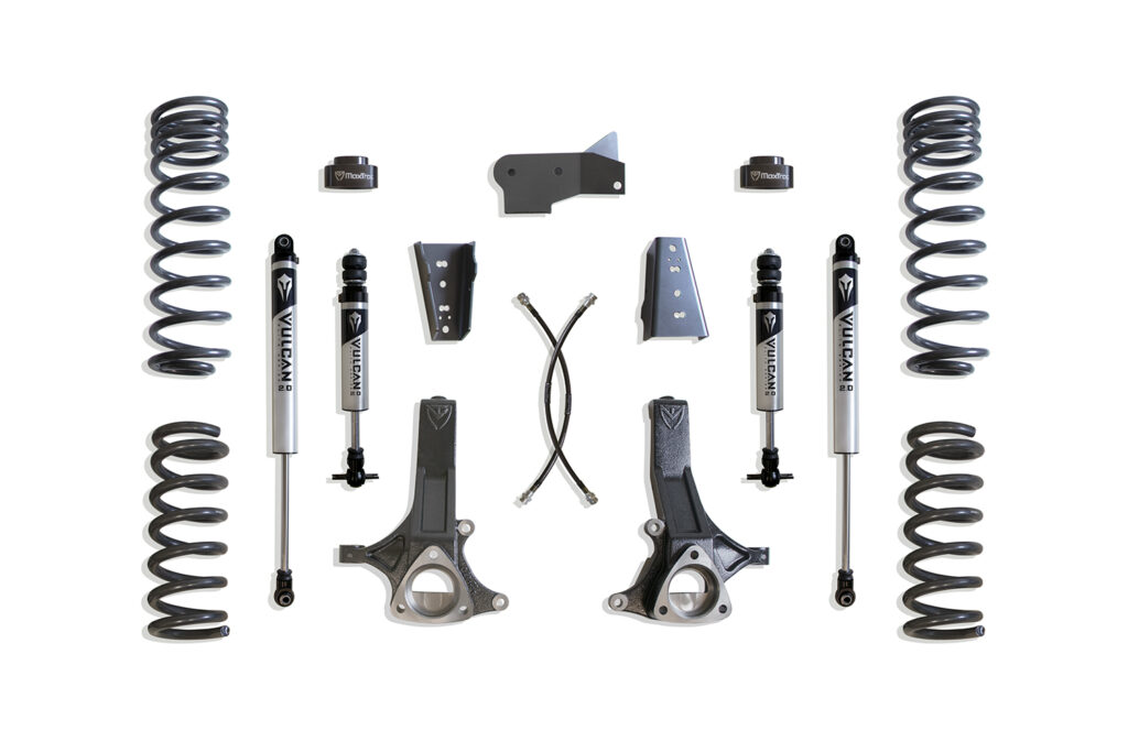 MaxTrac 7" Lift Kit with Vulcan Series IFP Shocks for 2009-2024 RAM 1500 5-Lug 2WD (5.7L)-K882471V