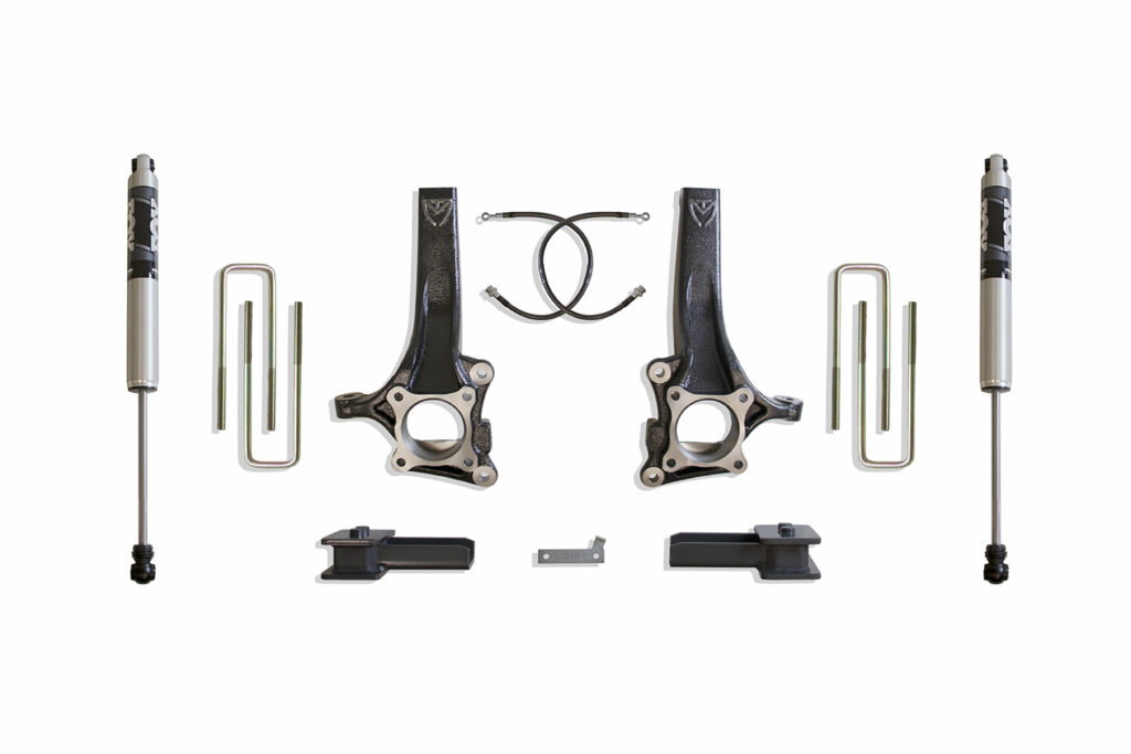 MaxTrac 4" Lift Kit with Fox Shocks for 2009-2014 F-150 2WD-K883442F