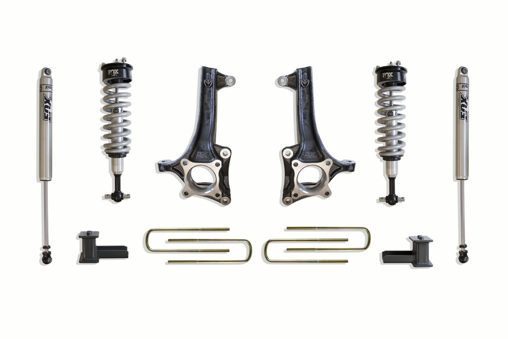 MaxTrac 6.5" Lift Kit with Fox Shocks for 2021-2024 F-150 2WD-K884164F