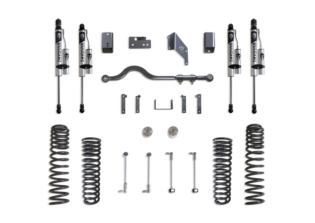 MaxTrac 4.5" Lift Kit with Vulcan Series Reservoir Shocks for 2007-2018 Jeep JK Wrangler-K889745VR