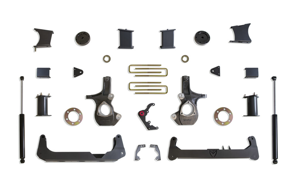 MaxTrac 7" Crossmember Lift Kit with Cast Steel Arms for 2014-2016 Silverado/Sierra 1500 2WD/4WD-K941570