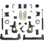 MaxTrac 7" Crossmember Lift Kit for Stamped Steel or Aluminum Arms for 2014-2018 Silverado/Sierra 1500-K941570A