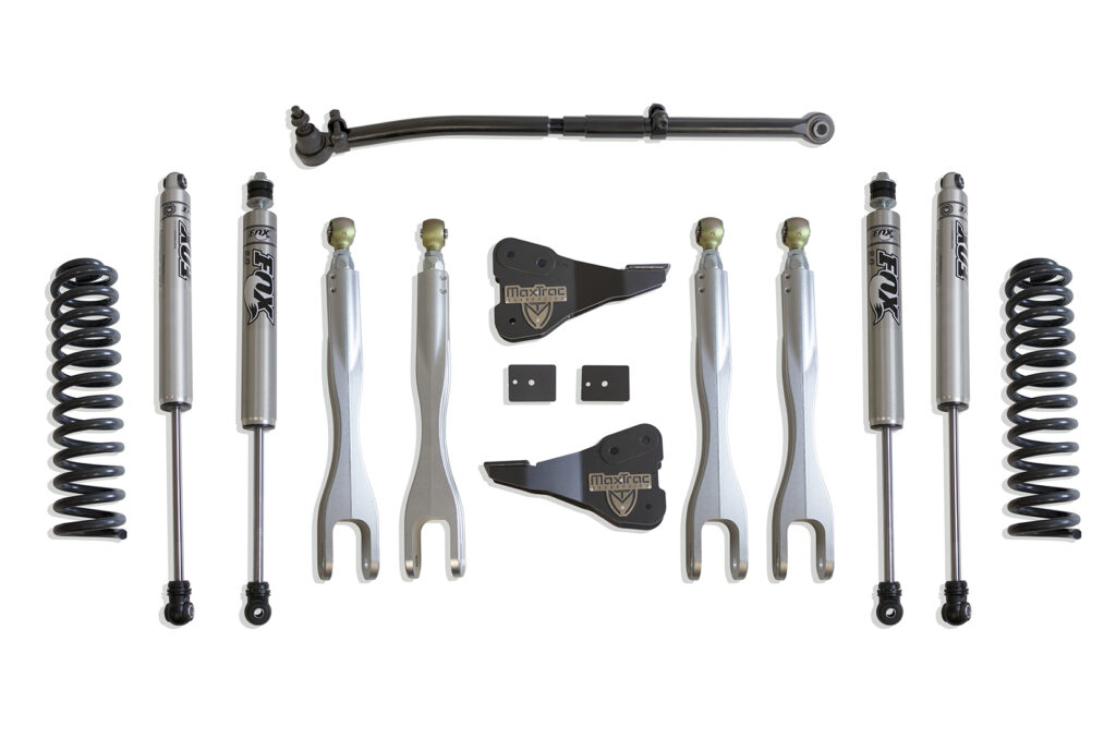 MaxTrac 2.5" Lift Kit with 4-Links and Fox Shocks for 2017-2022 F-250/F-350 4WD Diesel-K943325FL