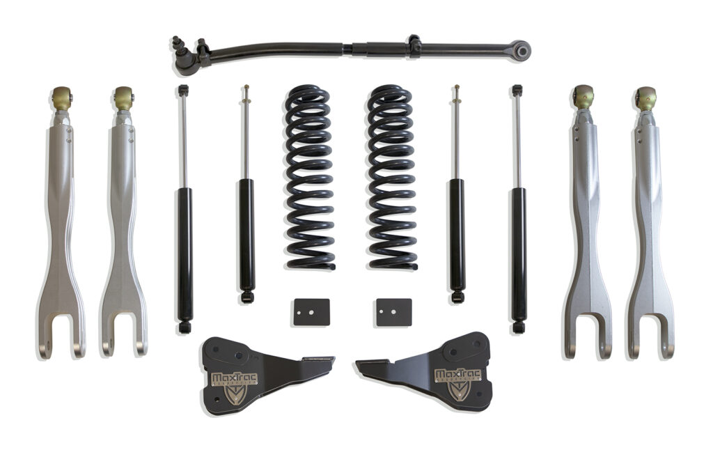 MaxTrac 2.5″ Lift Kit with 4-Links and Shocks for 2017-2022 F-250/F-350 4WD Diesel-K943325L