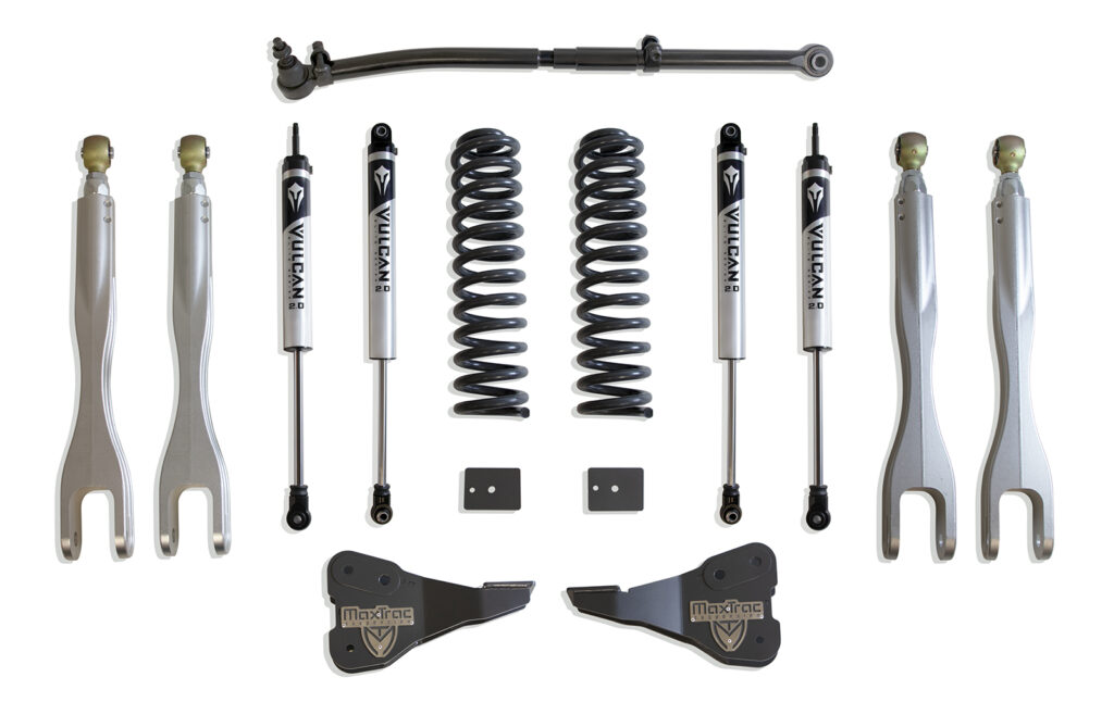 MaxTrac 2.5" Lift Kit with 4-Links and Vulcan Shocks for 2017-2022 F-250/F-350 4WD Diesel-K943325VL