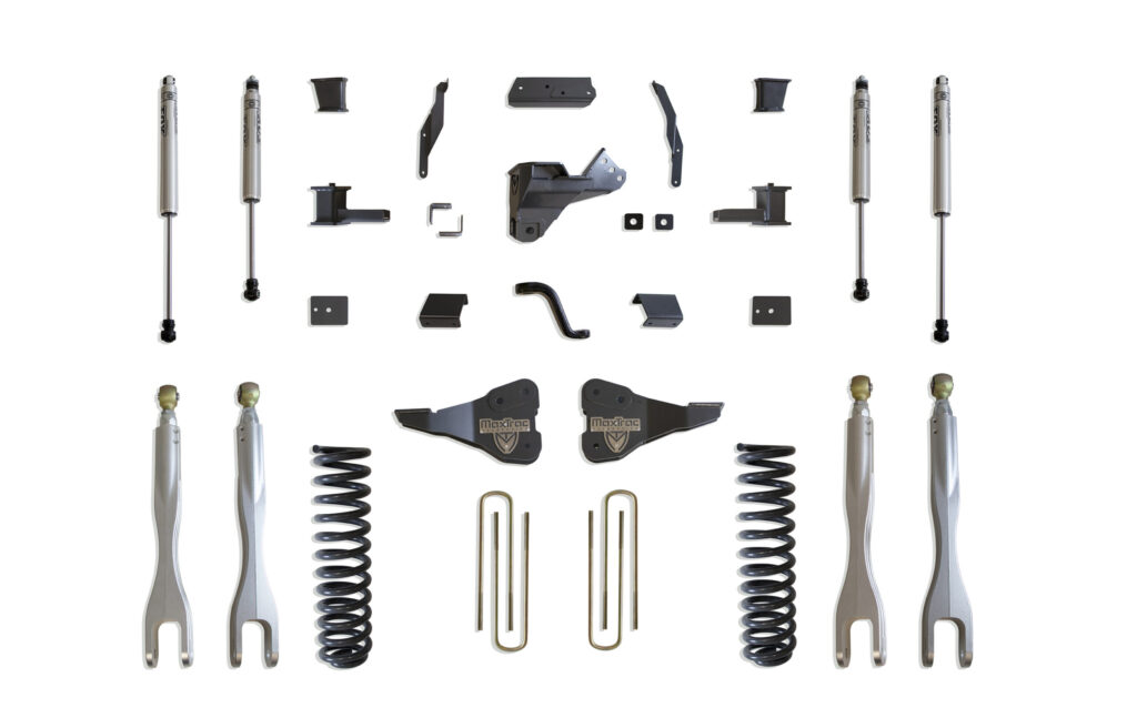 MaxTrac 4" Lift Kit with 4-Links and Fox Shocks for 2017-2022 F-250/F-350 Diesel-K943341FL