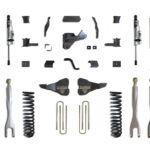 MaxTrac 4" Lift Kit with 4-Links and Vulcan Reservoir Shocks for 2017-2022 F-250/F-350 4WD Diesel-K943341VRL