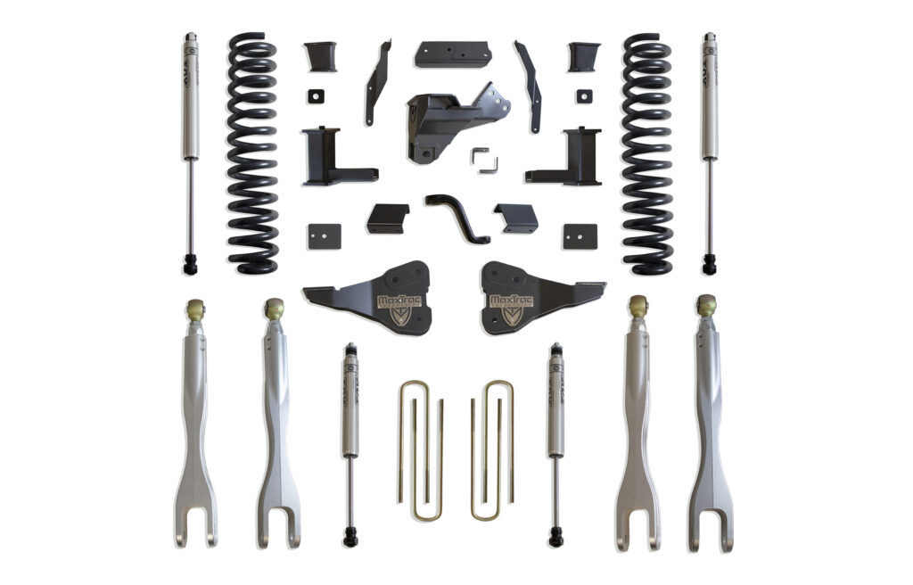 MaxTrac 8" Lift Kit with 4-Links and Fox Shocks for 2017-2022 F-250/F-350 4WD Diesel-K943385FL