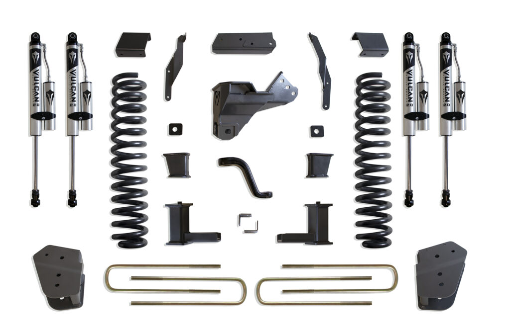 MaxTrac 8" Lift Kit with Vulcan Reservoir Shocks for 2017-2022 F-250/F-350 4WD Diesel-K943385VR