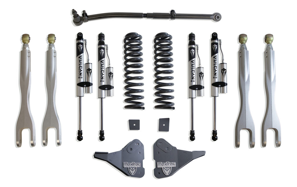 MaxTrac 2.5" Lift Kit with 4-Links and Vulcan Reservoir Shocks-K944325VRL