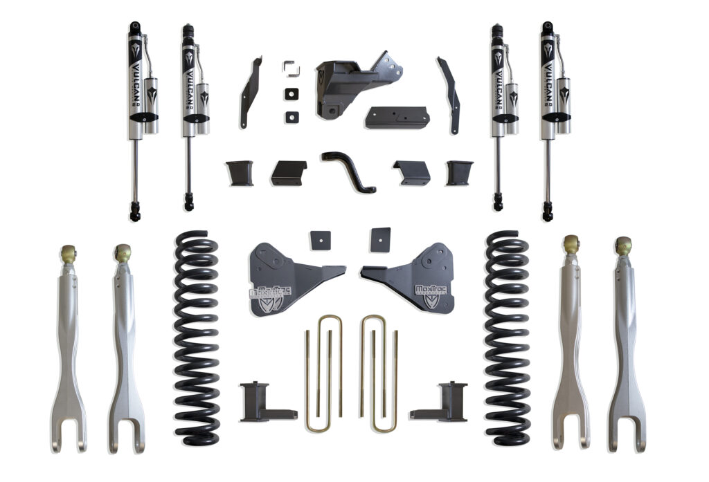 MaxTrac 8" Lift Kit with 4-Links and Vulcan Series Reservoir Shocks-K944385VRL