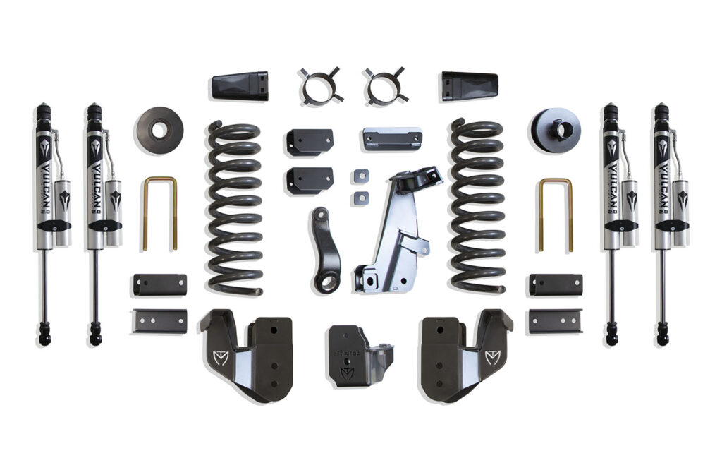 MaxTrac 4" Lift Kit with Vulcan Reservoir Shocks for 2014-2018 RAM 2500 4WD Diesel-K947241VR