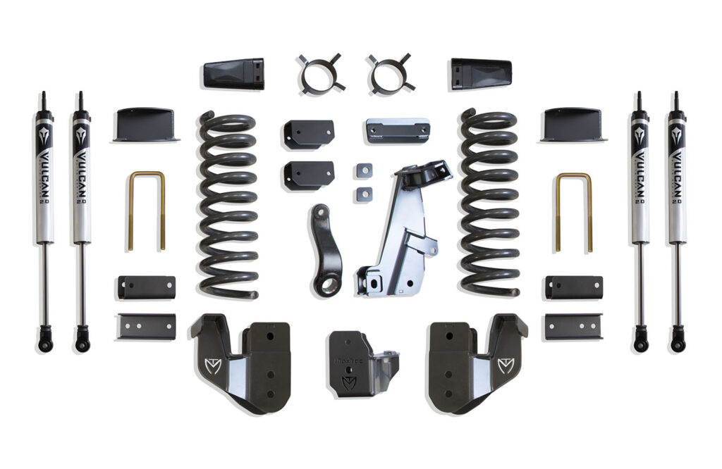 MaxTrac 6" Lift Kit with Vulcan Shocks for Factory Rear Air Ride for 2014-2018 RAM 2500 4WD Diesel-K947263VA