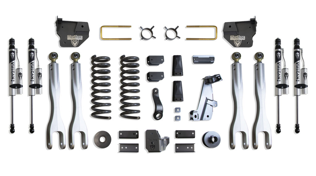 MaxTrac 6" Lift Kit with 4-Links and Vulcan Reservoir Shocks for 2014-2018 RAM 2500 Diesel-K947263VRL