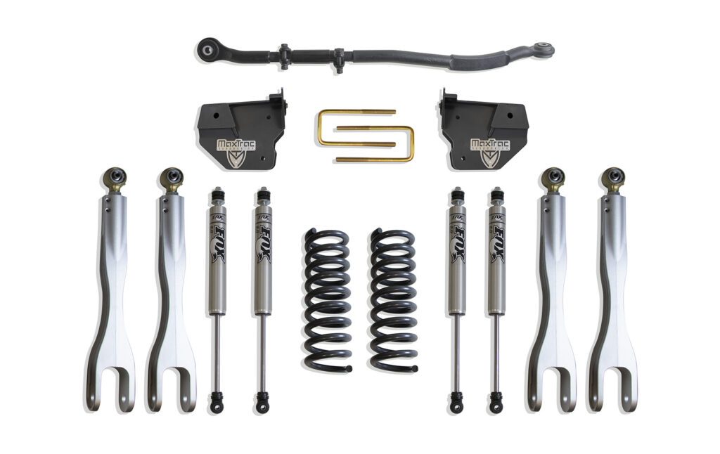 MaxTrac 2.5" Lift Kit with 4-Links and Fox Shocks for 2014-2024 RAM 2500 4WD Diesel-K947325FL