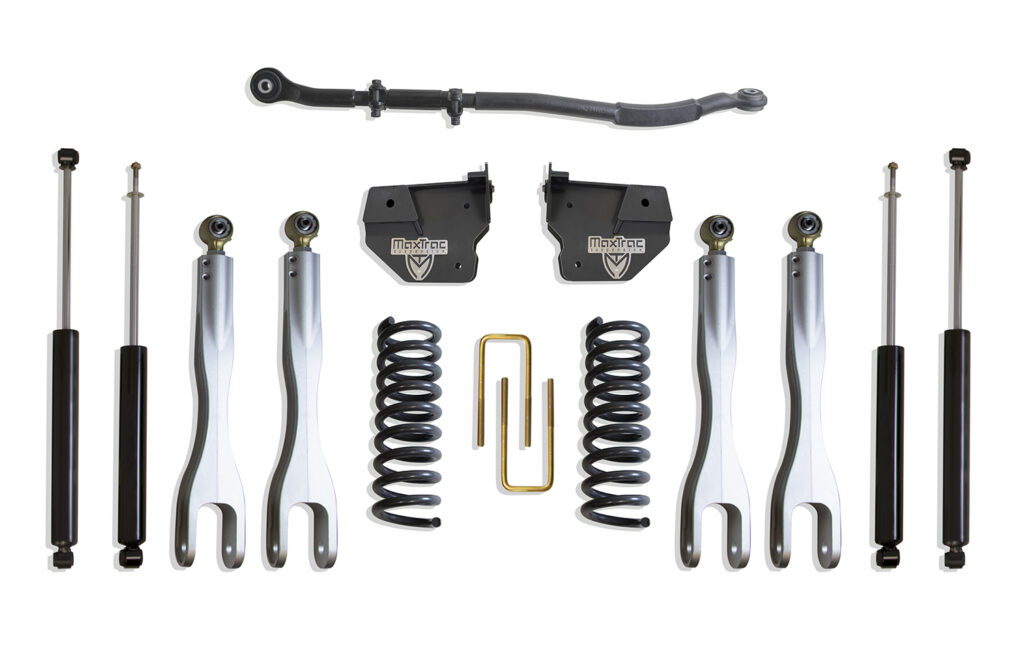 MaxTrac 2.5" Lift Kit with 4-Links and MaxTrac Shocks for 2014-2024 RAM 2500 4WD Diesel-K947325L