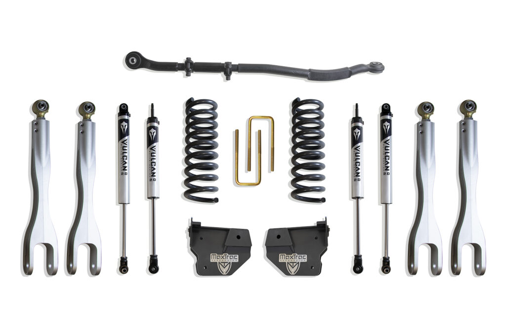 MaxTrac 2.5" Lift Kit with 4-Links and Vulcan Shocks for 2014-2024 RAM 2500 4WD Diesel-K947325VL