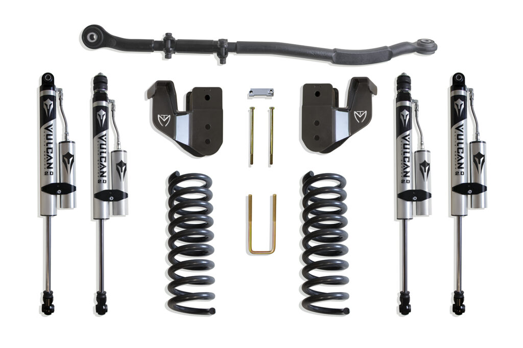 MaxTrac 2.5″ Lift Kit with Vulcan Reservoir Shocks for 2014-2024 RAM 2500 4WD Diesel-K947325VR