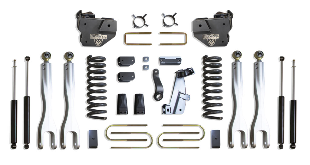 MaxTrac 6" Lift Kit with 4-Links and MaxTrac Shocks for 2013-2018 RAM 3500 4WD Diesel-K947363L