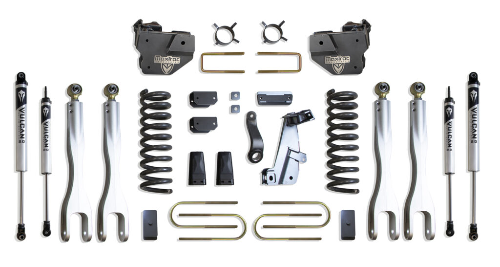 MaxTrac 6" Lift Kit with 4-Links and Vulcan Shocks for 2013-2018 RAM 3500 4WD Diesel-K947363VL