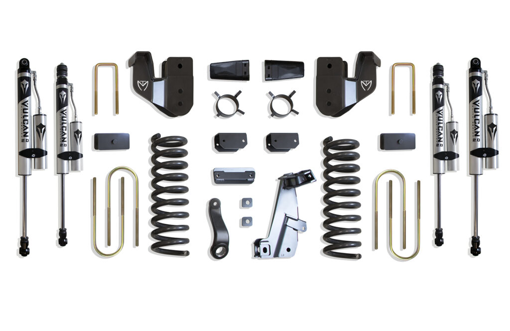 MaxTrac 6" Lift Kit with Vulcan Reservoir Shocks for 2013-2018 RAM 3500 4WD Diesel-K947363VR