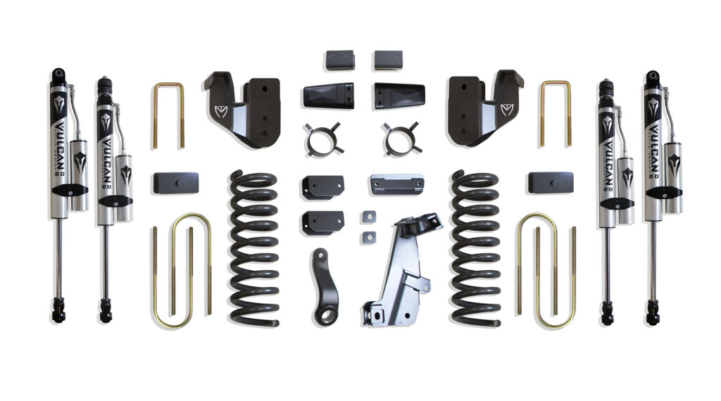 MaxTrac 8″ Lift Kit with Vulcan Reservoir Shocks for 2013-2018 RAM 3500 4WD Diesel-K947385VR