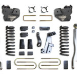 MaxTrac 8" Lift Kit with 4-Links and Vulcan Reservoir Shocks for Factory Rear Air Ride for 2013-2018 RAM 3500 Diesel-K947385VRLA