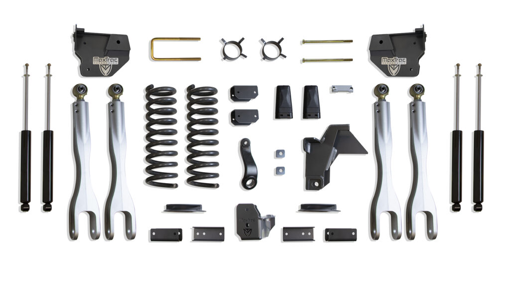 MaxTrac 4" Lift Kit with 4-Links and MaxTrac Shocks for Factory Rear Air Ride-K947441LA