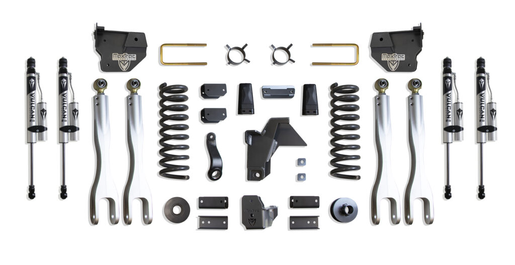 MaxTrac 6" Lift Kit with 4-Links and Vulcan Reservoir Shocks for 2019-2024 RAM 2500 4WD Diesel-K947463VRL