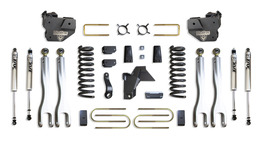 MaxTrac 4" Lift Kit with 4-Links and Fox Shocks for 2019-2024 RAM 3500 Diesel-K947541FL