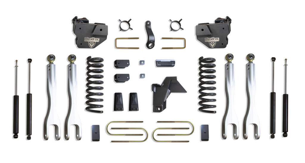 MaxTrac 4" Lift Kit with 4-Links and MaxTrac Shocks for 2019-2024 RAM 3500 4WD Diesel-K947541L