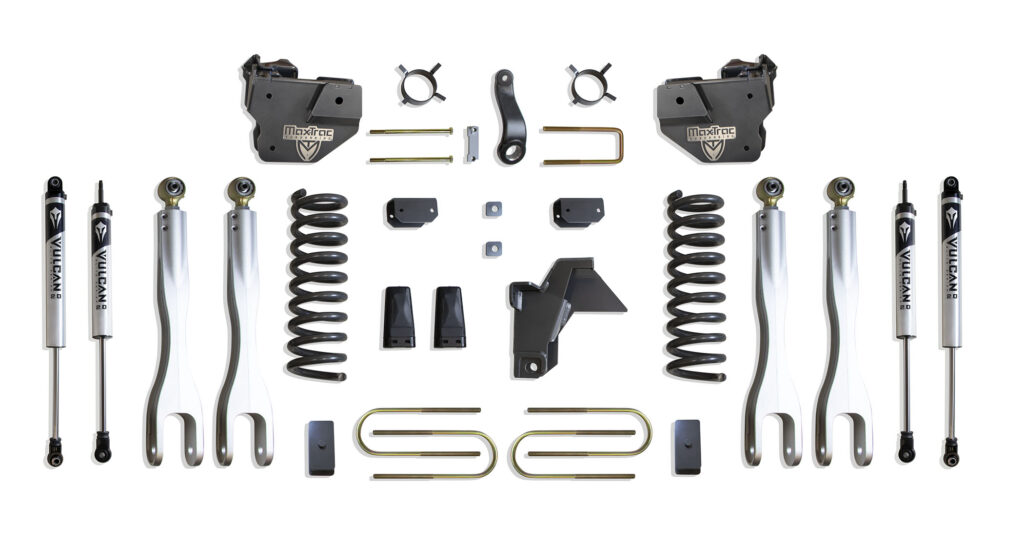 MaxTrac 4" Lift Kit with 4-Links and Vulcan Shocks for 2019-2024 RAM 3500 4WD Diesel-K947541VL