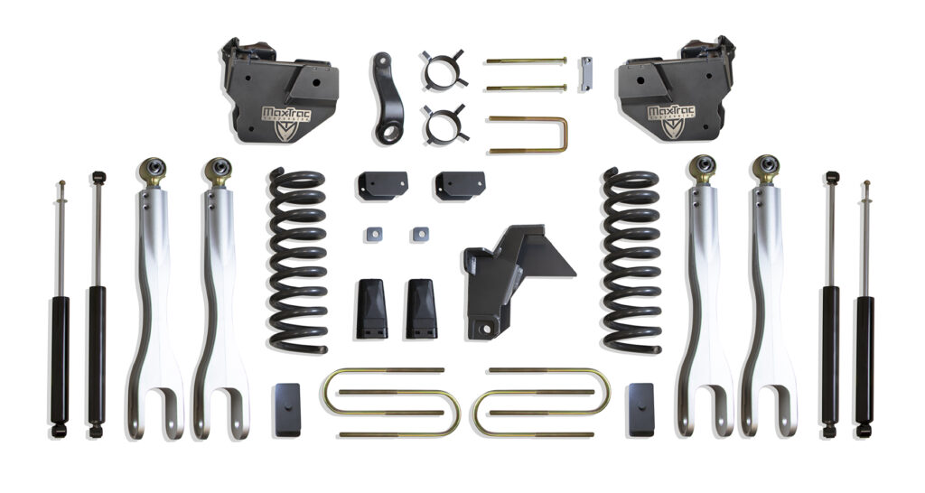 MaxTrac 6" Lift Kit with 4-Links and MaxTrac Shocks for 2019-2024 RAM 3500 4WD Diesel-K947563L