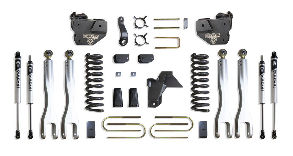 MaxTrac 6" Lift Kit with 4-Links and Vulcan Shocks for 2019-2024 RAM 3500 4WD Diesel-K947563VL