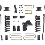 MaxTrac 6" Lift Kit with 4-Links and Vulcan Shocks for Factory Rear Air Ride for 2019-2024 RAM 3500 4WD Diesel-K947563VLA