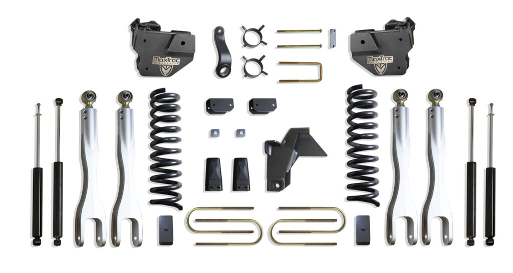 MaxTrac 8″ Lift Kit with 4-Links and Shocks for 2019-2024 RAM 3500 4WD Diesel-K947585L