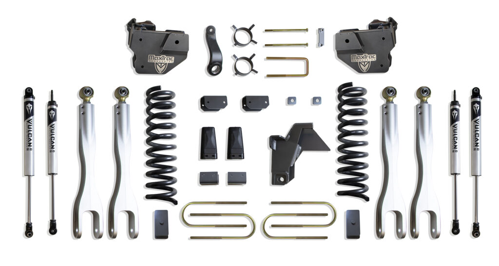 MaxTrac 8" Lift Kit with 4-Links and Vulcan Shocks for 2019-2024 RAM 3500 4WD Diesel-K947585VL