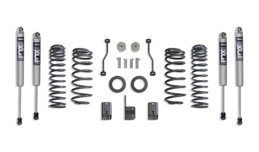 MaxTrac 4" Lift Kit with Fox 2.0 Performance Series Shocks for 2021-2024 Jeep JL Wrangler 4xe Hybrid-K949842F