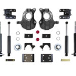 MaxTrac 3"/5" or 4"/6" Lowering Kit with Spindles/Struts for Stamped/Aluminum Arms for 2016-2018 Silverado/Sierra 1500 2WD/4WD-KC331336