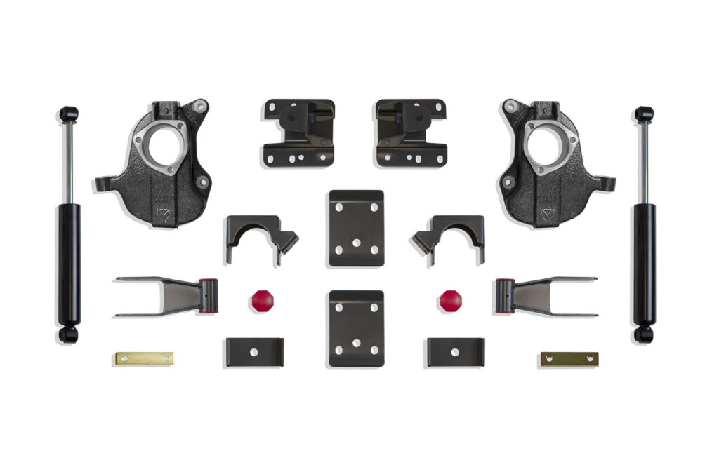 MaxTrac 2"/4" Lowering Kit with Spindles for Stamped/Aluminum Arms for 2016-2018 Silverado/Sierra 1500 2WD/4WD-KC331524