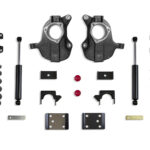 MaxTrac 3"/5" Lowering Kit with Spindles and Coils for 4DR Stamped/Aluminum Arms for 2016-2018 Silverado/Sierra 1500 2WD/4WD-KC331535-8