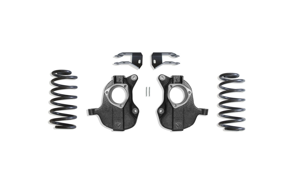 MaxTrac 2"/4" Lowering Kit with Spindles for Non-MagneRide for 2015-2020 GM SUV 2WD/4WD-KC331624