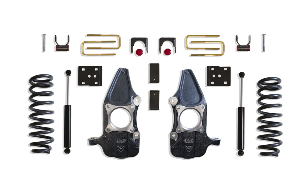 MaxTrac 3"/5" Lowering Kit with Spindles/Struts for 2015-2020 F-150 2WD/4WD 4DR EcoBoost-KC333235-6