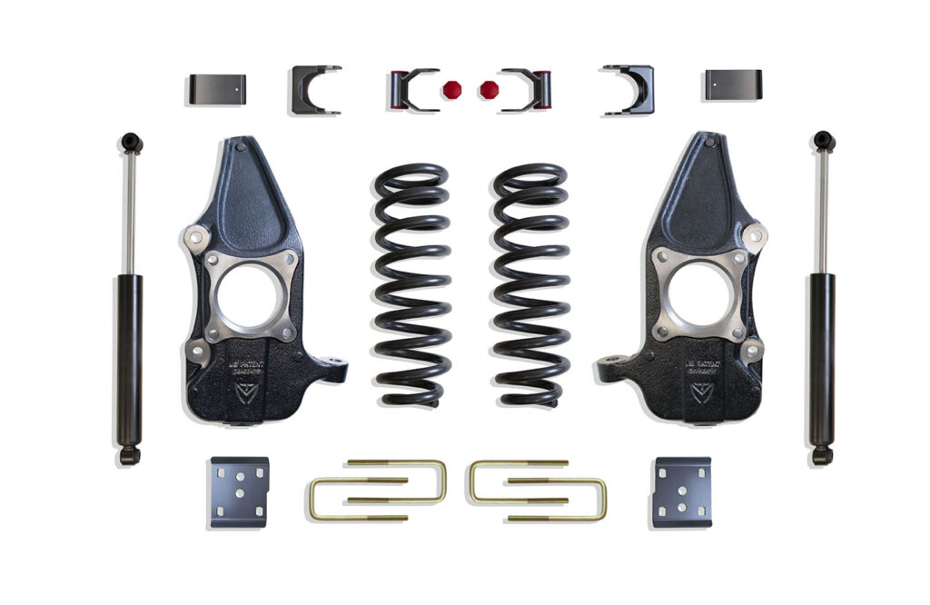 MaxTrac 3"/5" Lowering Kit with Spindles for 2009-2014 F-150 4DR-KC333435