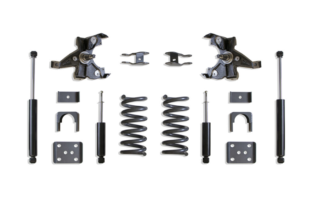 MaxTrac 3"/5" Lowering Kit with HD Rotors for V6 Models for 1988-1998 Silverado/Sierra 1500 2WD-KS330535H-6