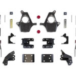 MaxTrac 2"/4" Lowering Kit with Spindles and Cast Steel Arms for MagneRide Models for 2014-2016 Silverado/Sierra 1500-KS331324M