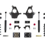 MaxTrac 4"/6" Lowering Kit with Spindles and Coils for Ext/Crew Cab with Cast Steel Arms for 2014-2018 Silverado/Sierra 1500 2WD/4WD-KS331546-8