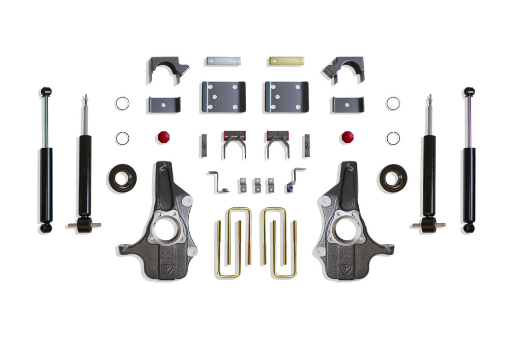 MaxTrac 4"/6" Lowering Kit with C-Notch for 2019-2024 Silverado/Sierra 1500-KS331946S