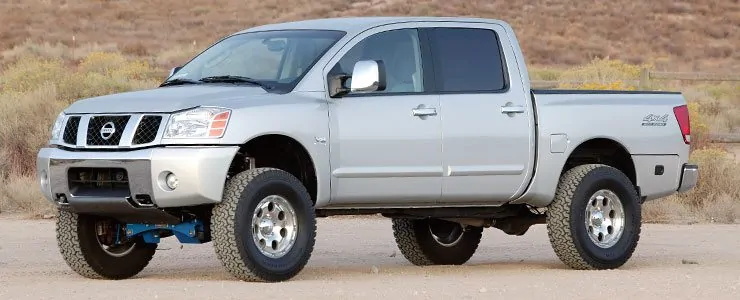 Fabtech 6 inch Lift Kit System with Performance Shocks and Dirt Logic Coilovers on a 2004-2014 Nissan Titan 4WD-2WD